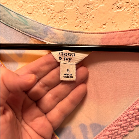 Crown & Ivy Vibrant Tie-Dye Long Sleeve Dress - Picture 2 of 3